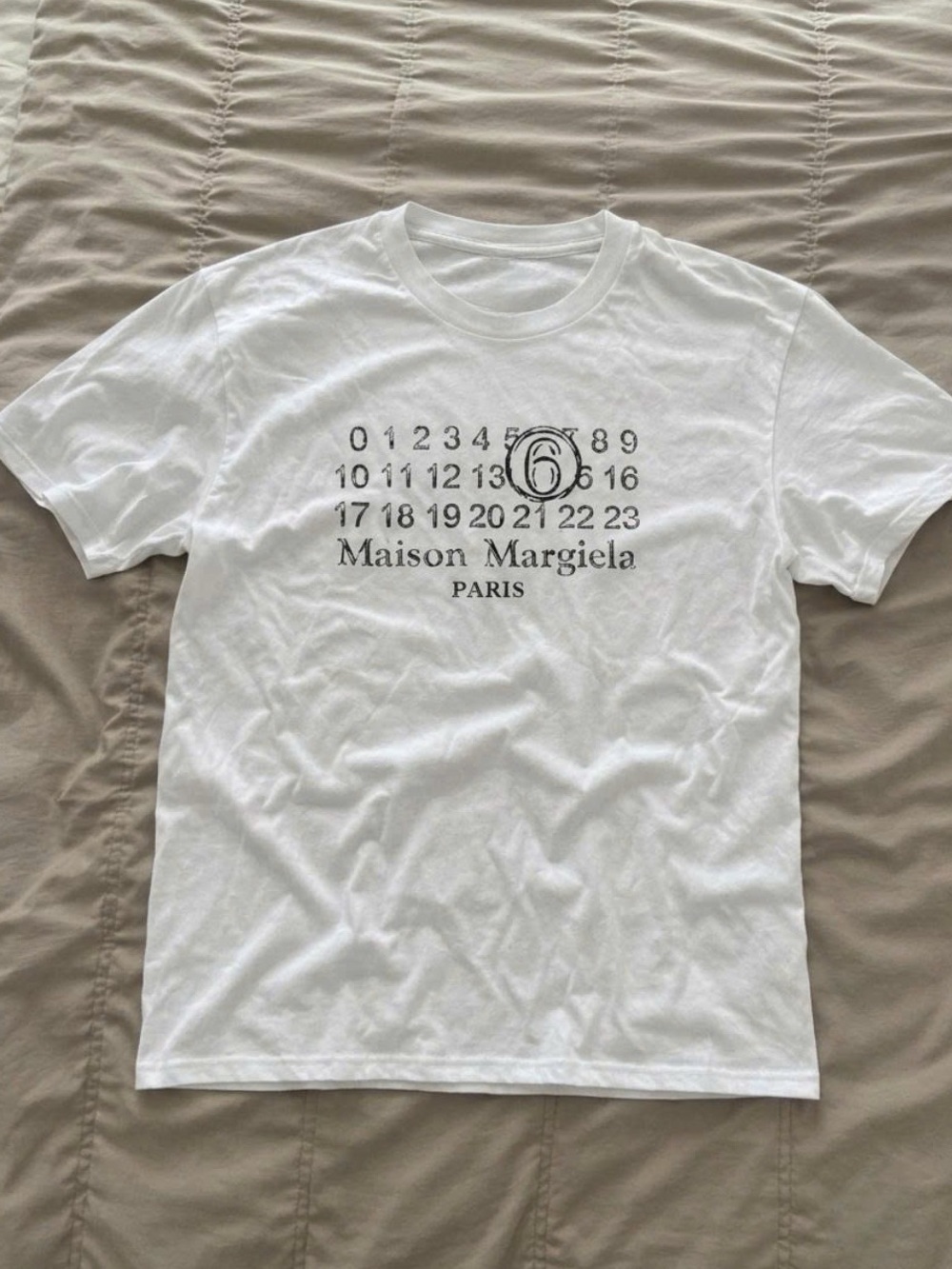 Maison Martin Margiela Men's White Logo T-Shirt